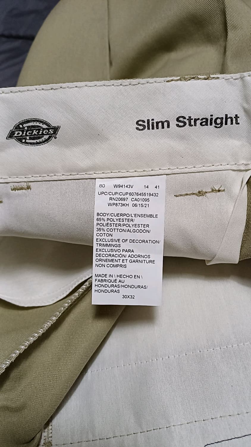 디키즈 미사용 워크팬츠 30인치 기장104 상품이미지6