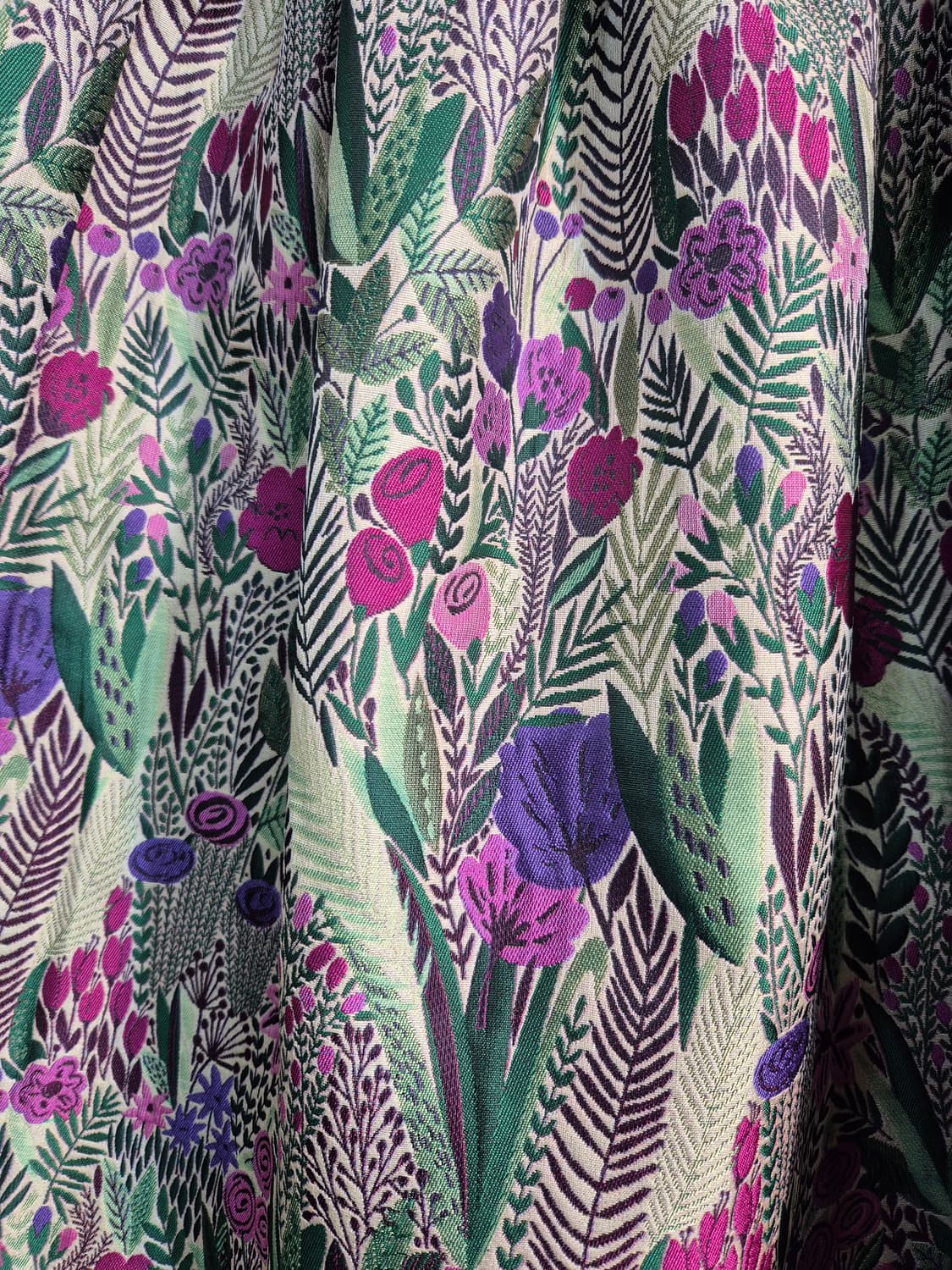 플라워 패턴 롱 스커트 55 66 77 상품이미지6