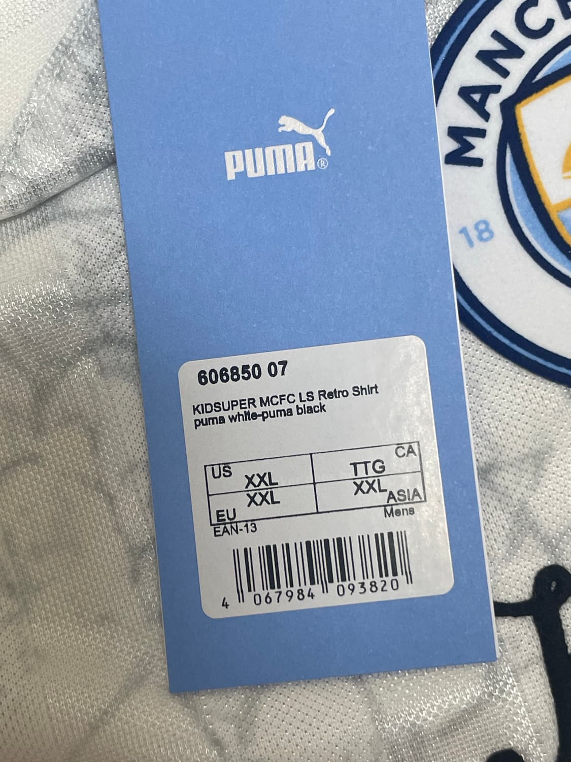 푸마 키드슈퍼 맨시티 롱슬리브 XXL새상품 KidSuper MCFC LS 상품이미지5