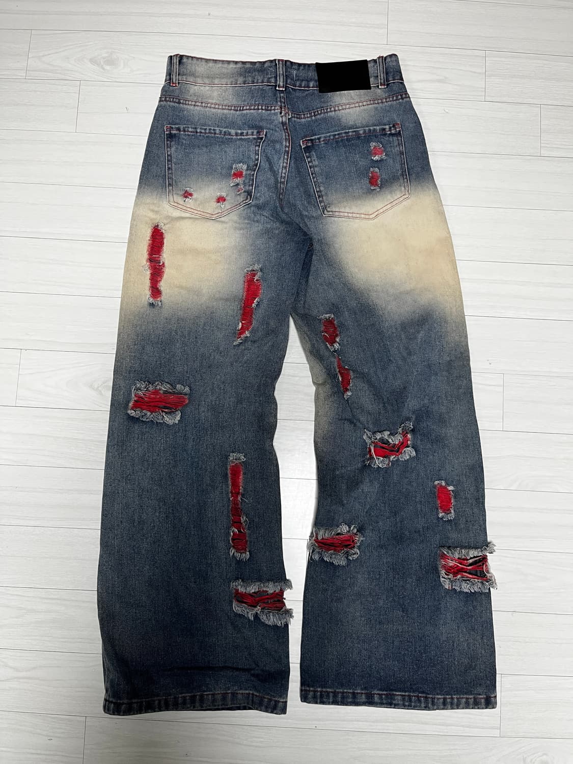 Goldie 데미지 데님팬츠 상품이미지2