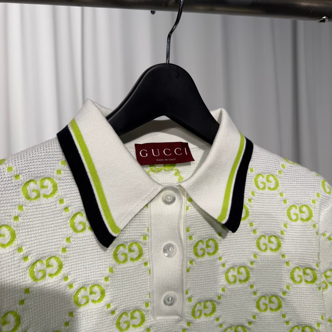 [정품] 구찌 자카드 GG 크롭 반팔 니트 XS사이즈 상품이미지2