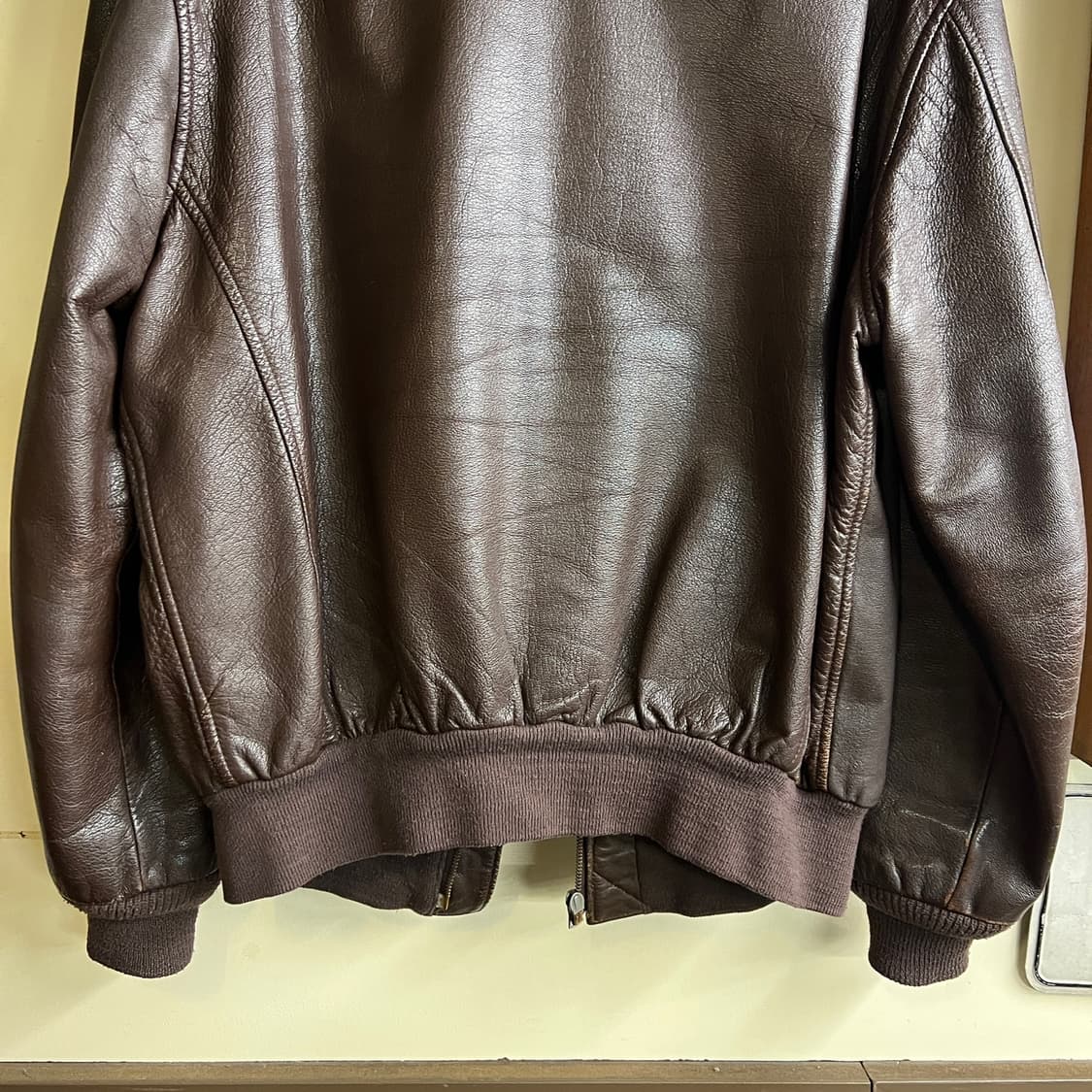 Cooper A-2 Type Goat Skin Leather Jacket 상품이미지10