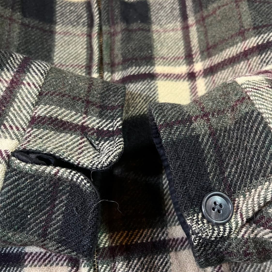 울리치 체크 울 블루종 자켓 상품이미지5