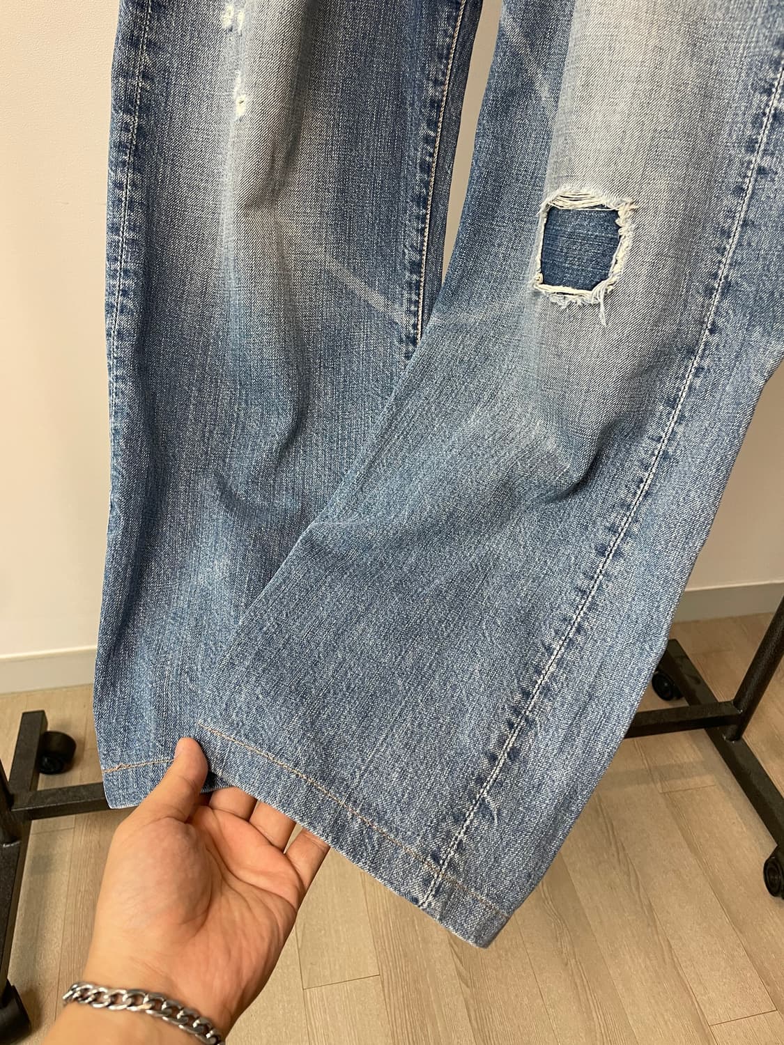 (32~33) Levis501 리바이스501 워싱 데님팬츠 상품이미지9