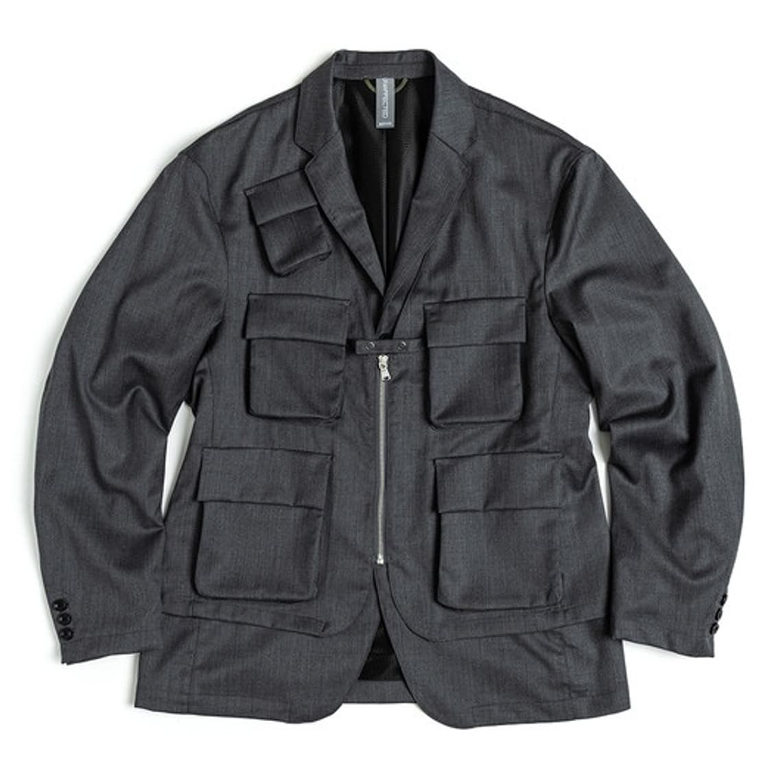 언어펙티드 레이어드 자켓 차콜 상품이미지1