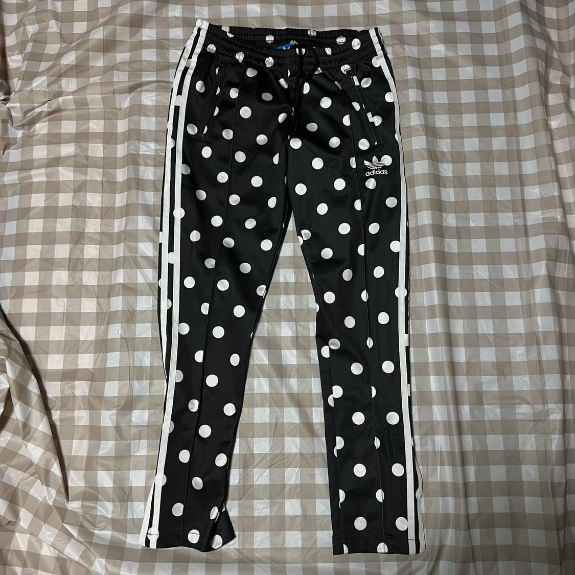 아디다스 땡땡이 트레이닝팬츠 85 트랙팬츠 삼선 도트 사이드 옆줄 상품이미지1