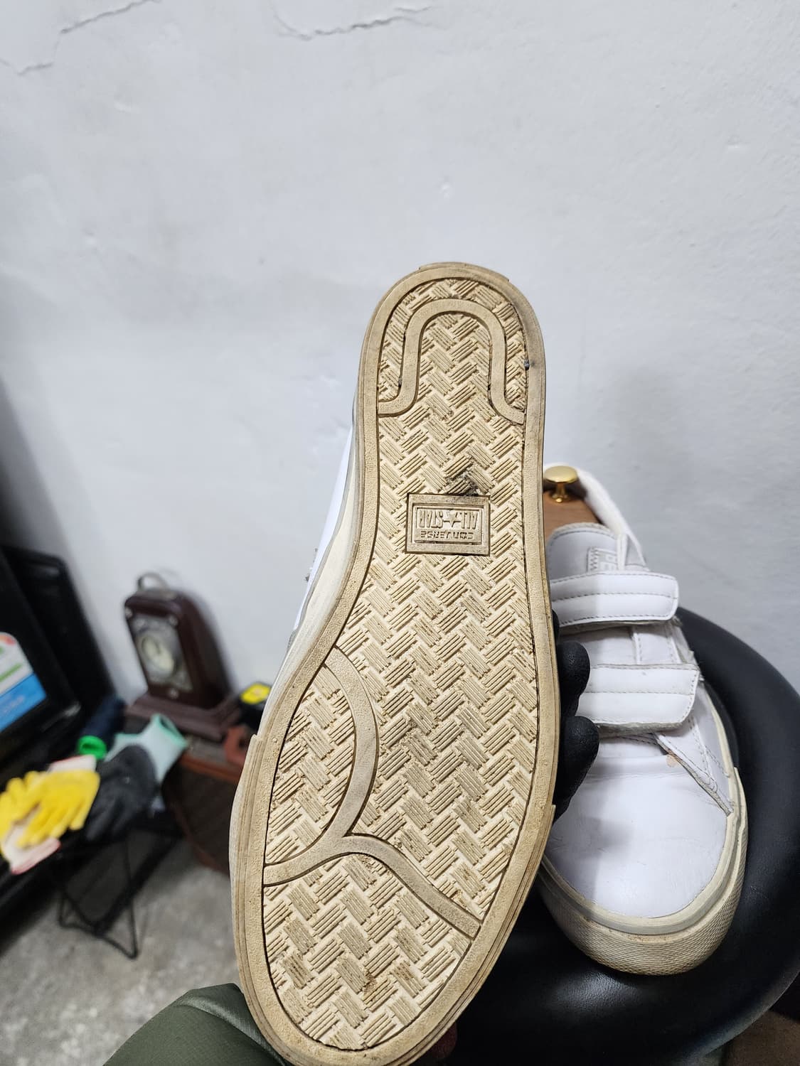 컨버스 벨크로 흰색 스니커즈 상품이미지5