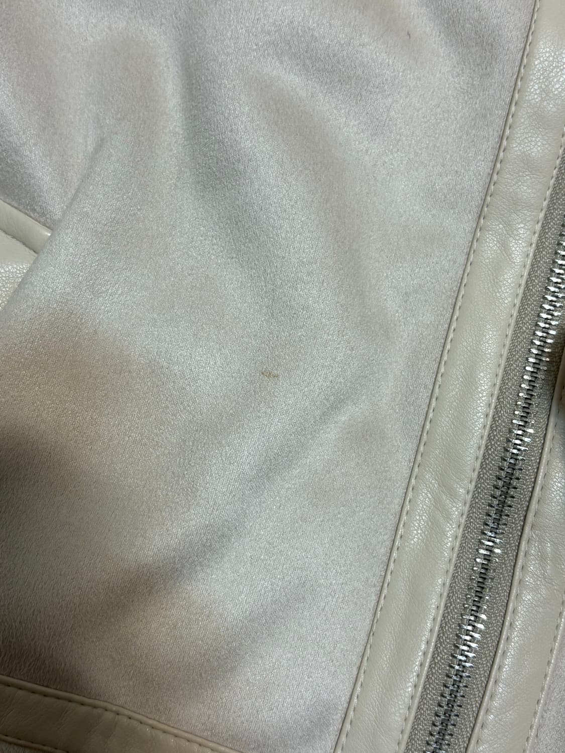 로엠 빅카라 무스탕 L 아이보리 상품이미지8