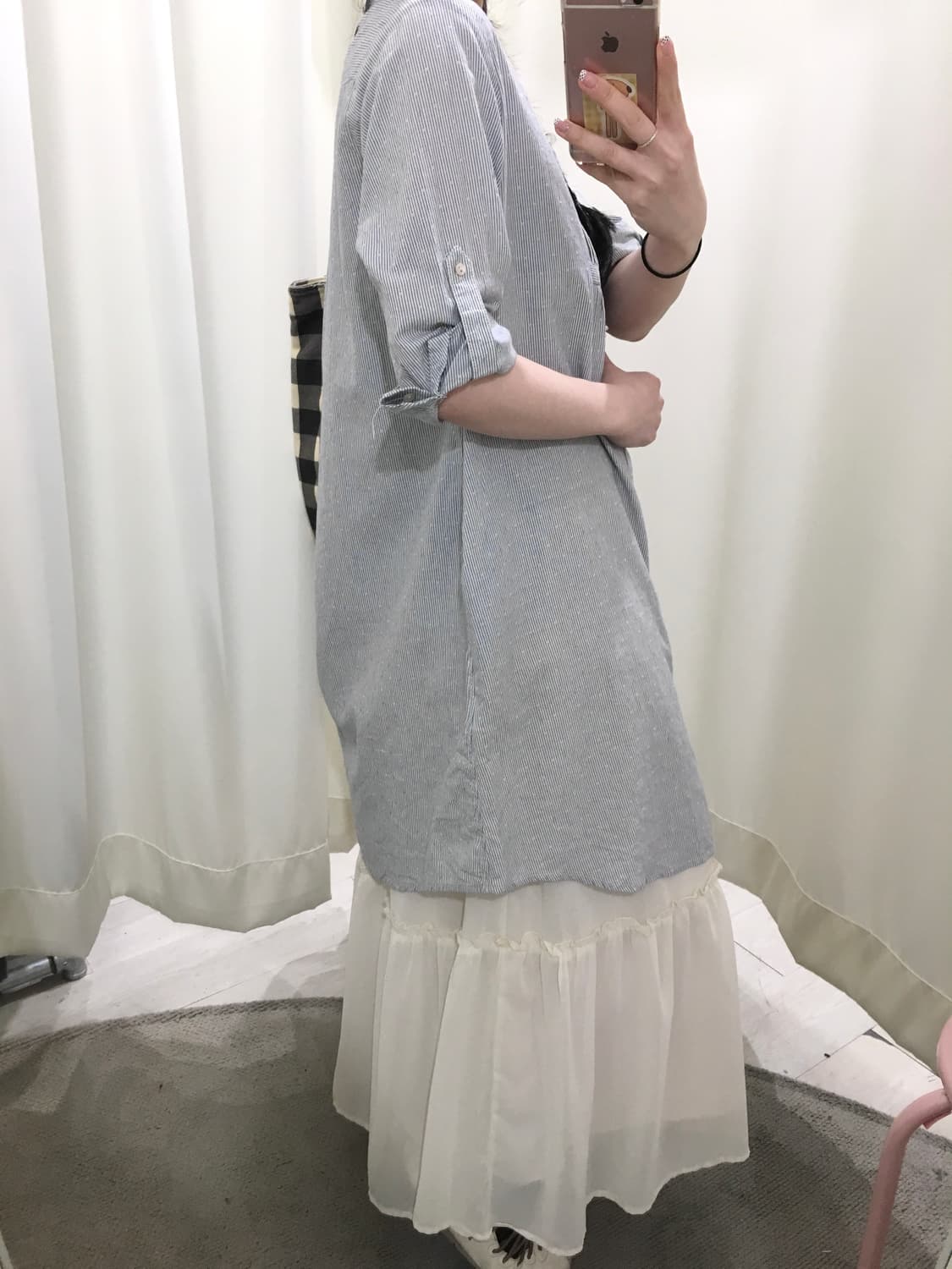 Soft Ivory Tiered Skirt 상품이미지4