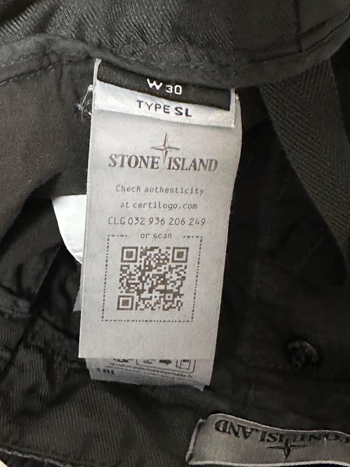 스톤아일랜드 탄창 카고 반바지 30 블랙 상품이미지3