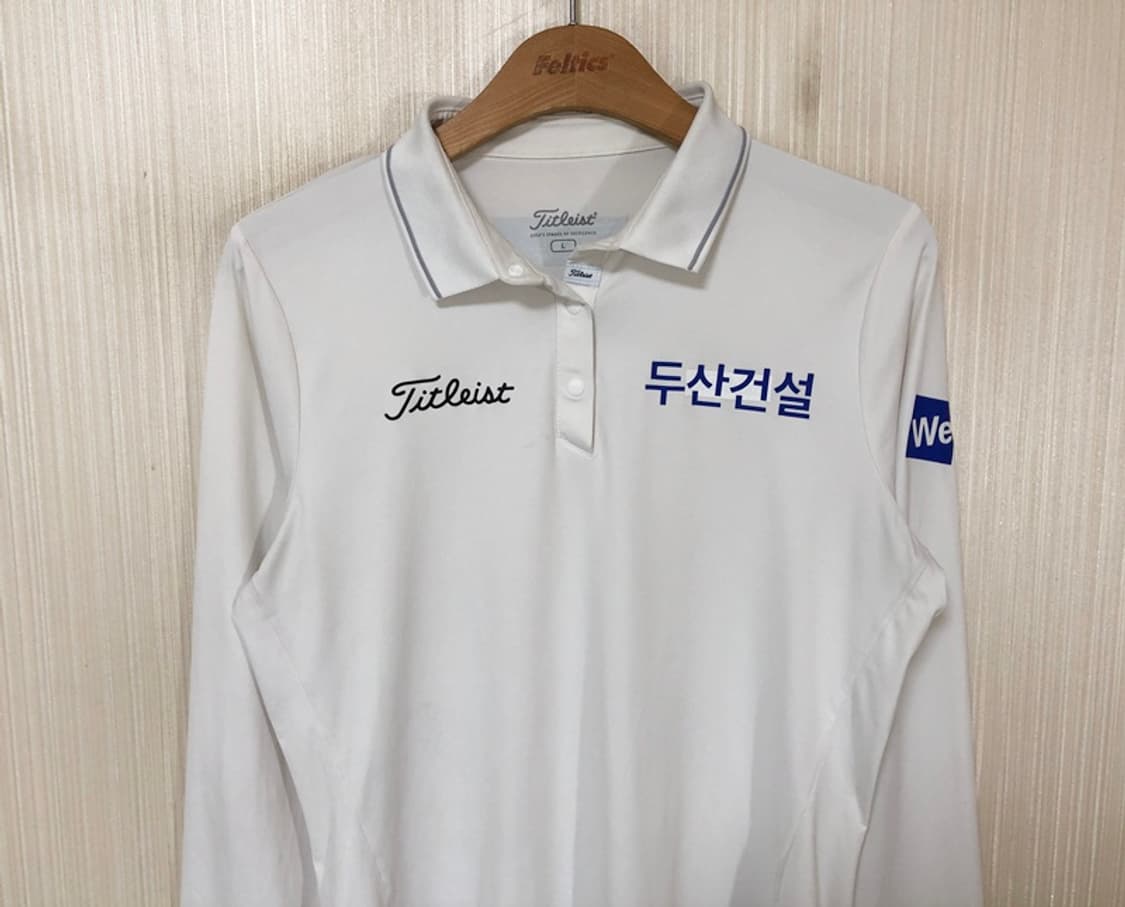 타이틀리스트 두산건설 We've골프단 선수지급실착 골프셔츠 L(95) 상품이미지2