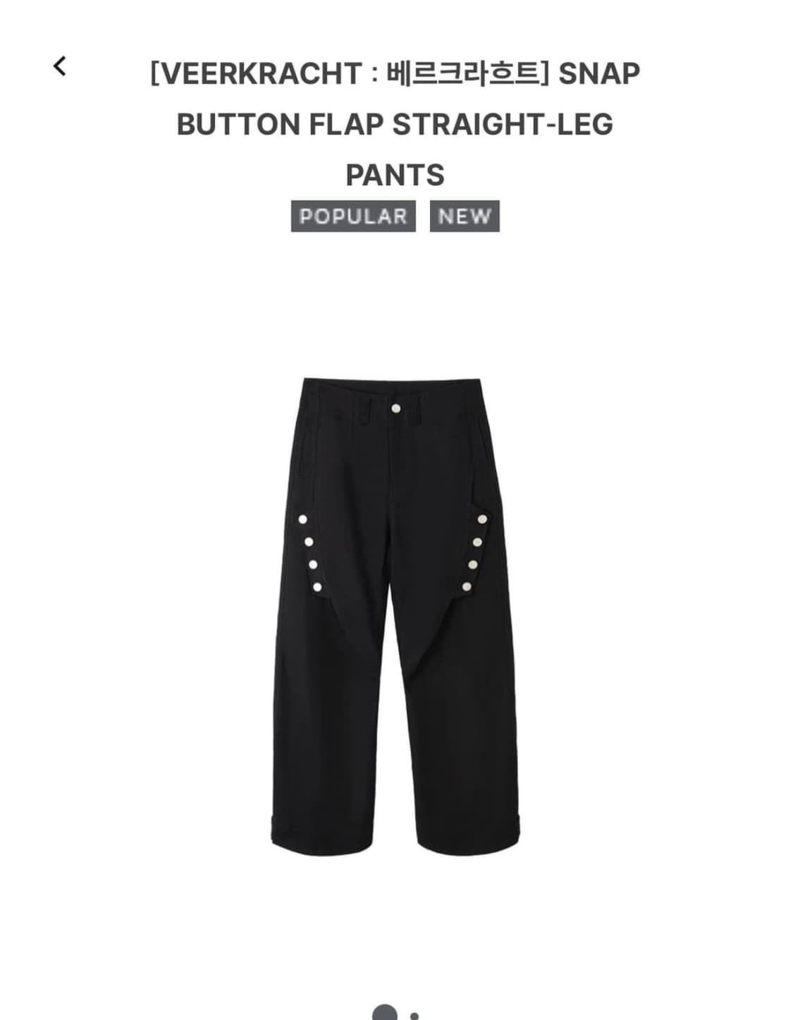 베르크라흐트 스냅버튼 플랩팬츠 상품이미지1