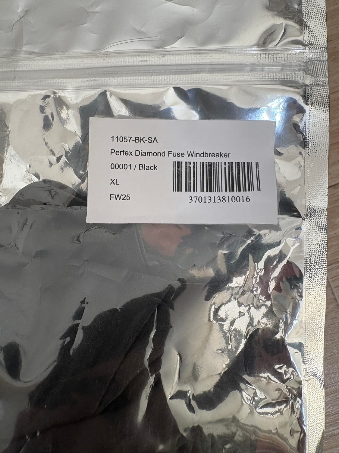 세티스파이 / 퍼텍스 다이아몬드 퓨즈 윈드브레이커 블랙 / XL 상품이미지10