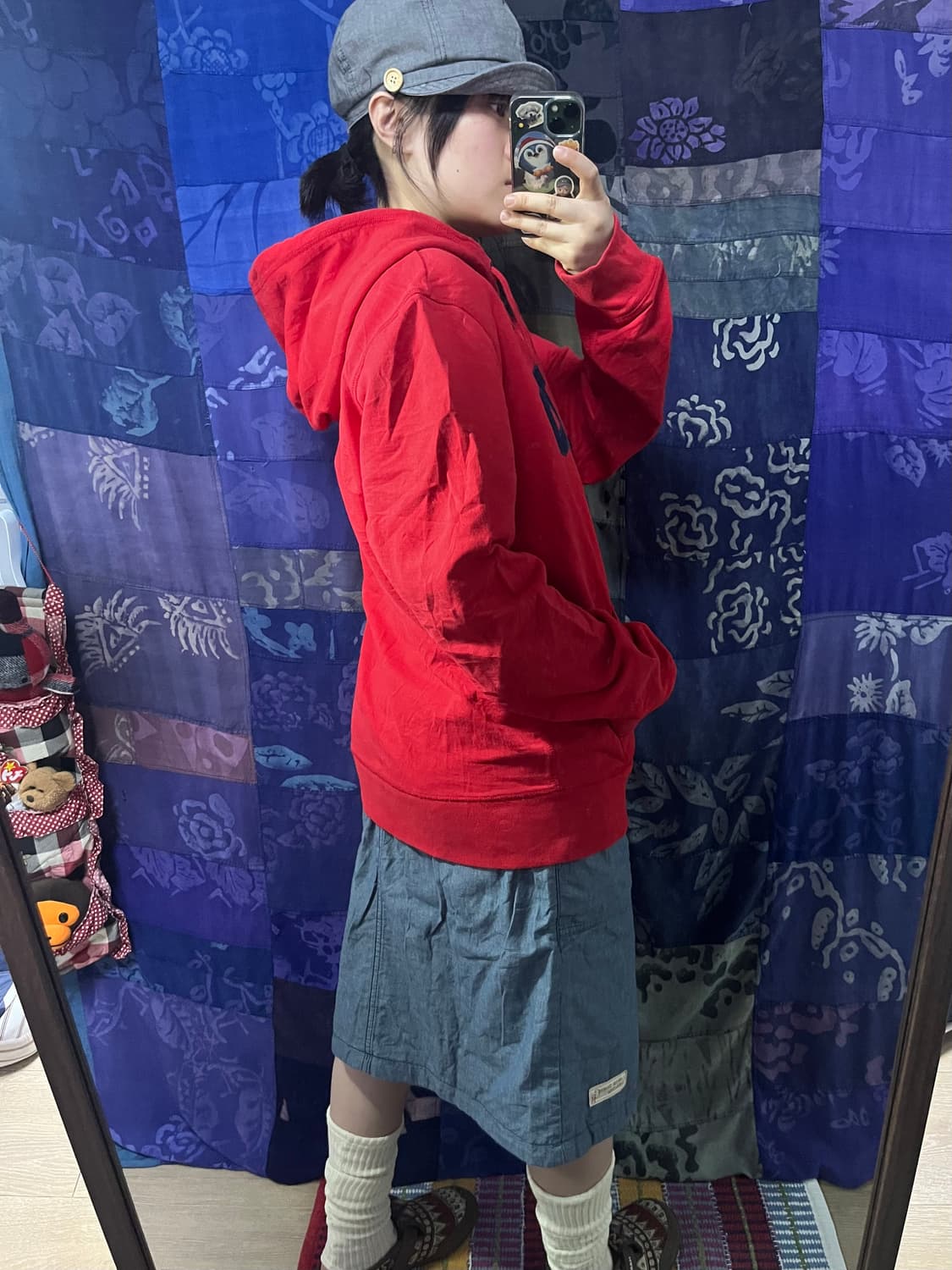 GAP 갭 레드 후드집업 상품이미지5