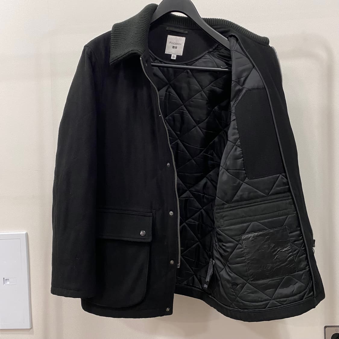 jw앤더슨 유니클로 퀼팅 울 코트 패딩 자켓 상품이미지5