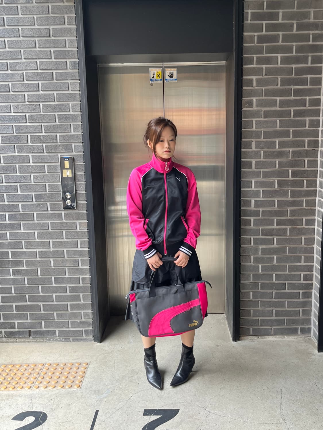 Puma 퓨마 데미지 로고 코튼백 라지 상품이미지4