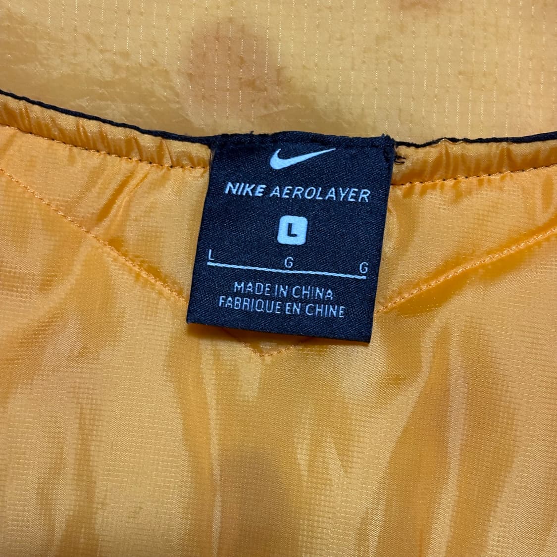 L 나이키 에어로레이어 옐로우 베스트 상품이미지4