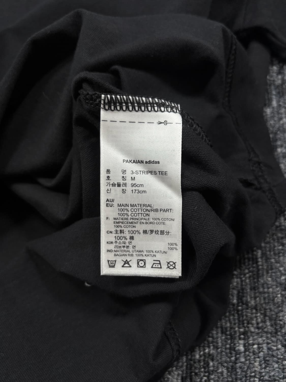 아디다스 블랙 반팔 링거티 상품이미지6