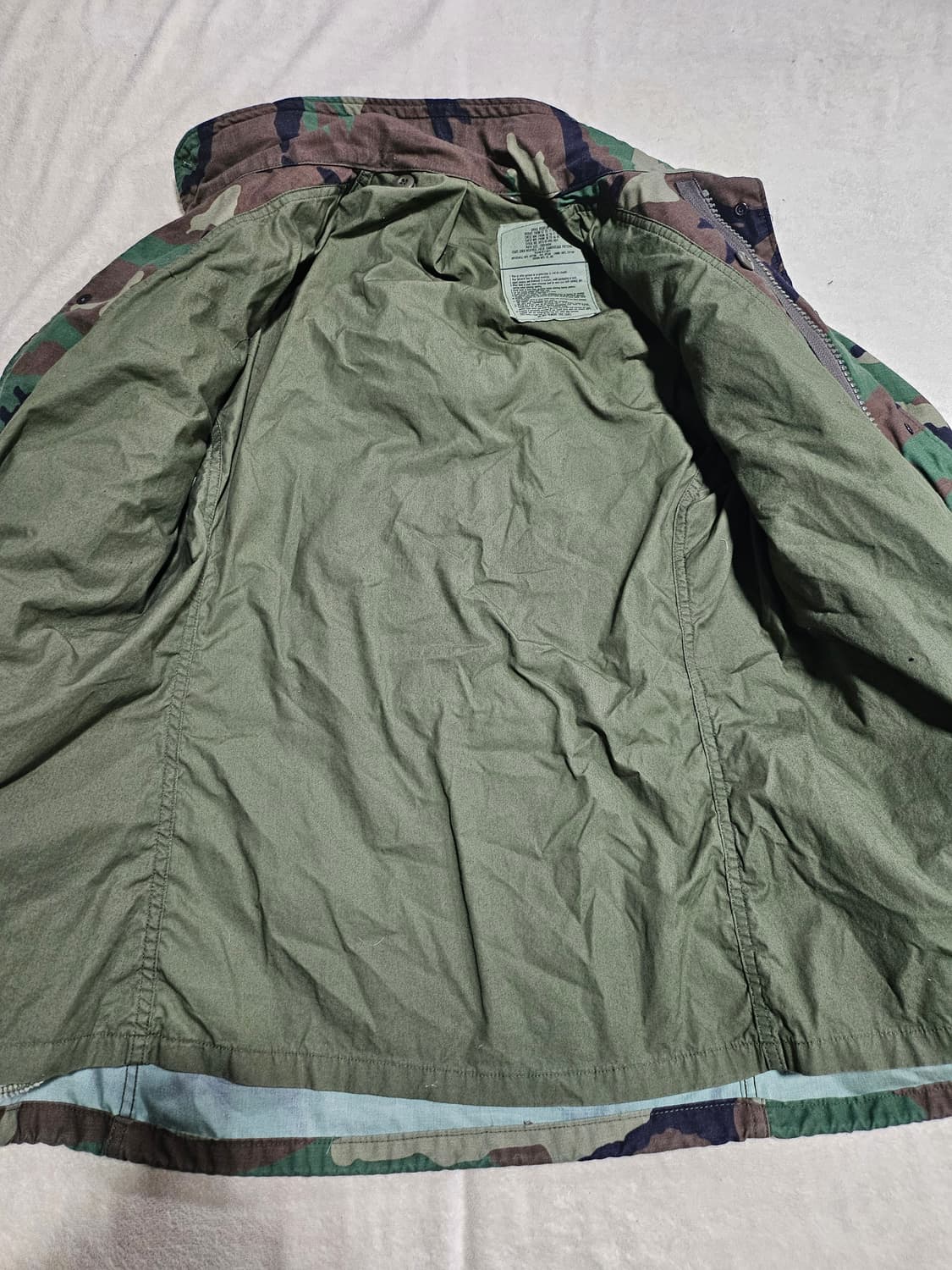 90s 미군오리지날 우드랜드 M65 필드자켓 SR 상품이미지2