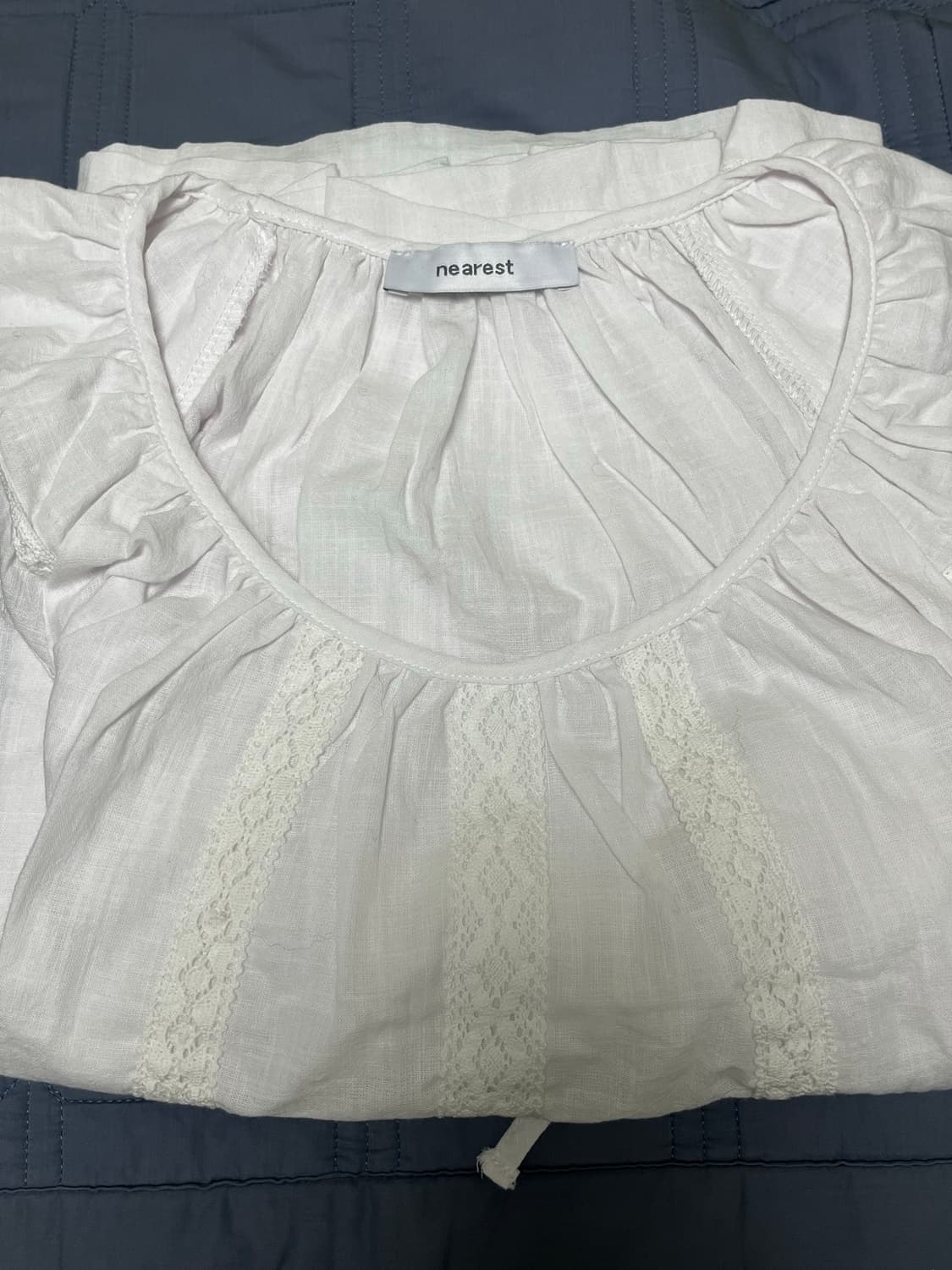 미닛뮤트 수린님 착용 린넨 레이스 원피스 상품이미지4