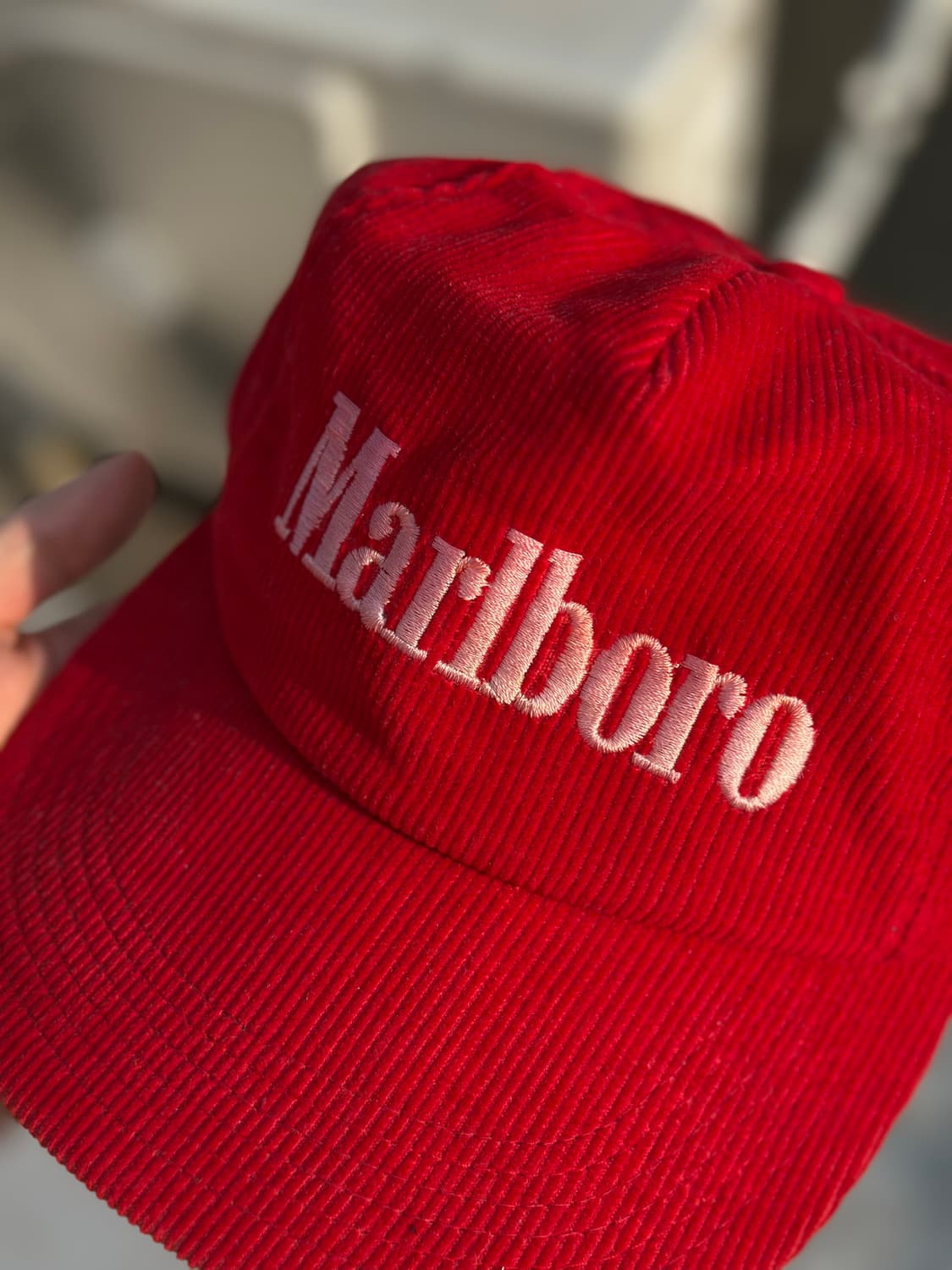 90S Marlboro 빈티지 말보로 코듀로이 모자 상품이미지2