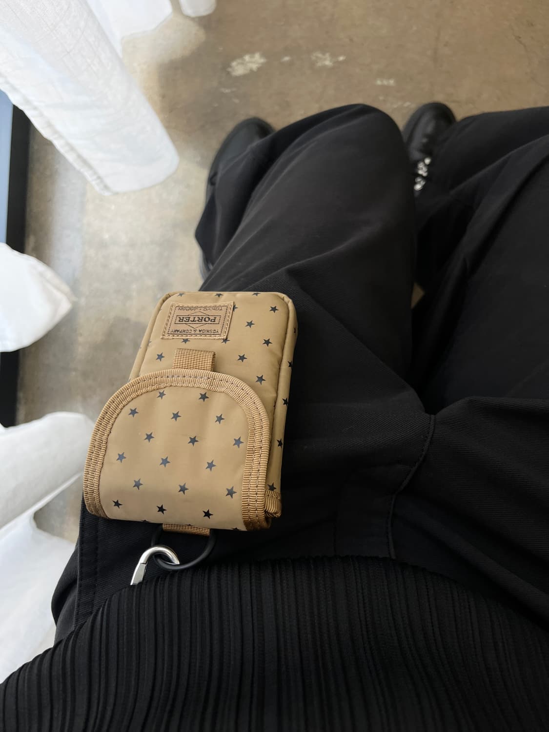 Porter 포터 별 패턴 지갑 카라멜 상품이미지2