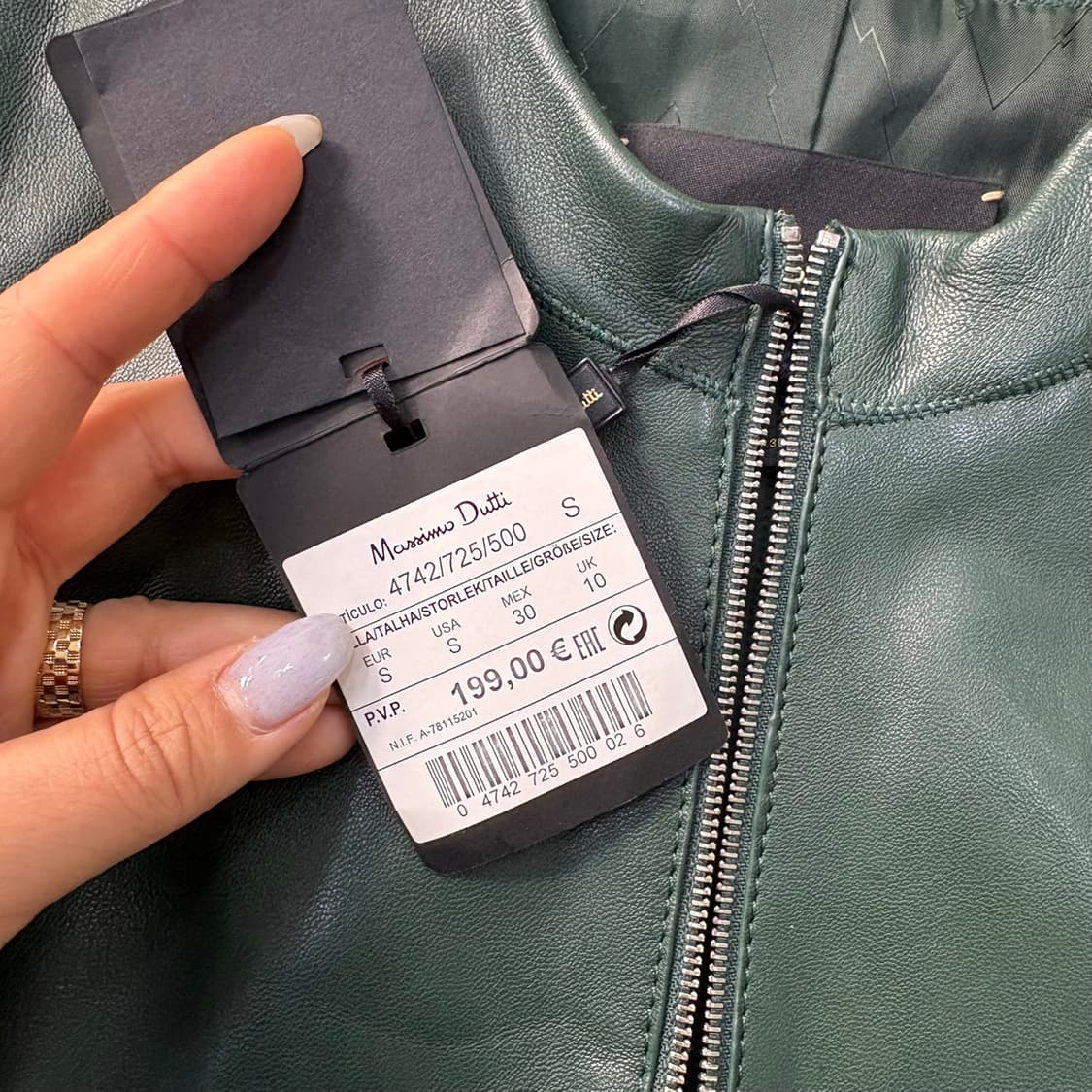 S 새상품 마시모두띠 여성 바이커 자켓 0325J 상품이미지3