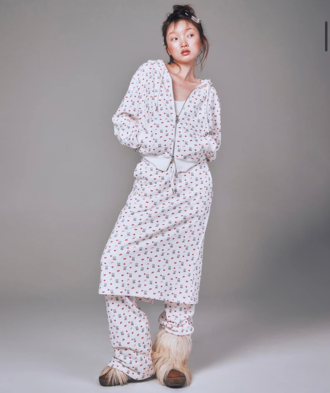 유희 패턴 후드집업 상품이미지2