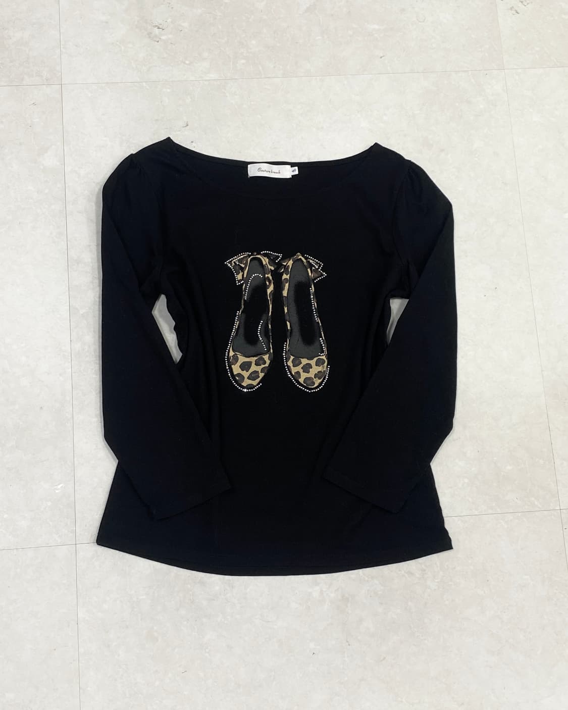 Gyaru Leopard Shoes t-shirt 상품이미지4