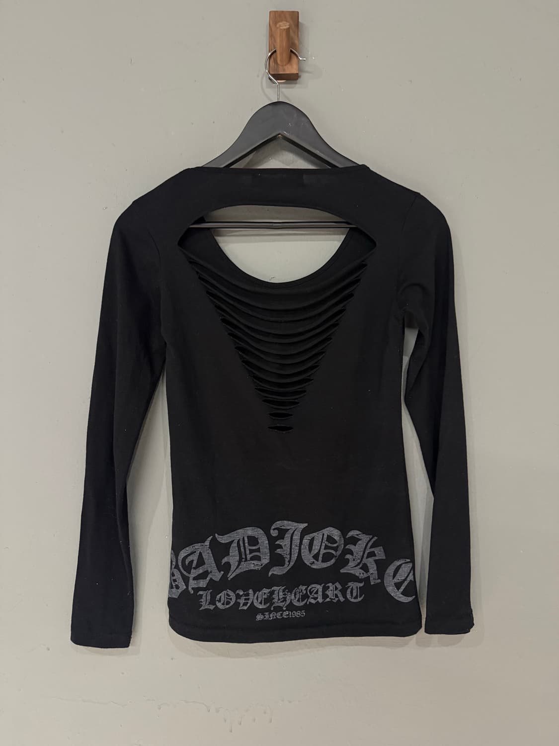 skull printing back cutout long sleeve 상품이미지9