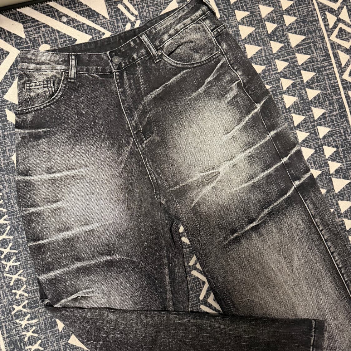 빈티지 워싱 와이드 데님 팬츠 상품이미지2