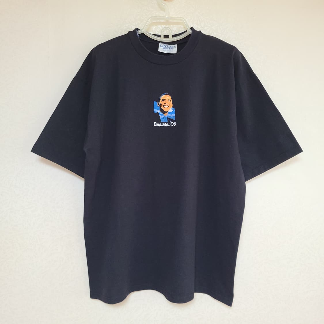 00s USA 버락 오바마 2008년 빈티지 랩티셔츠 반팔 티셔츠 XXL 상품이미지6