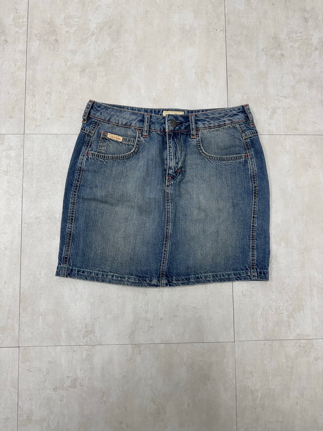 •캘빈클라인 Y2K 데님 미니스커트 상품이미지1