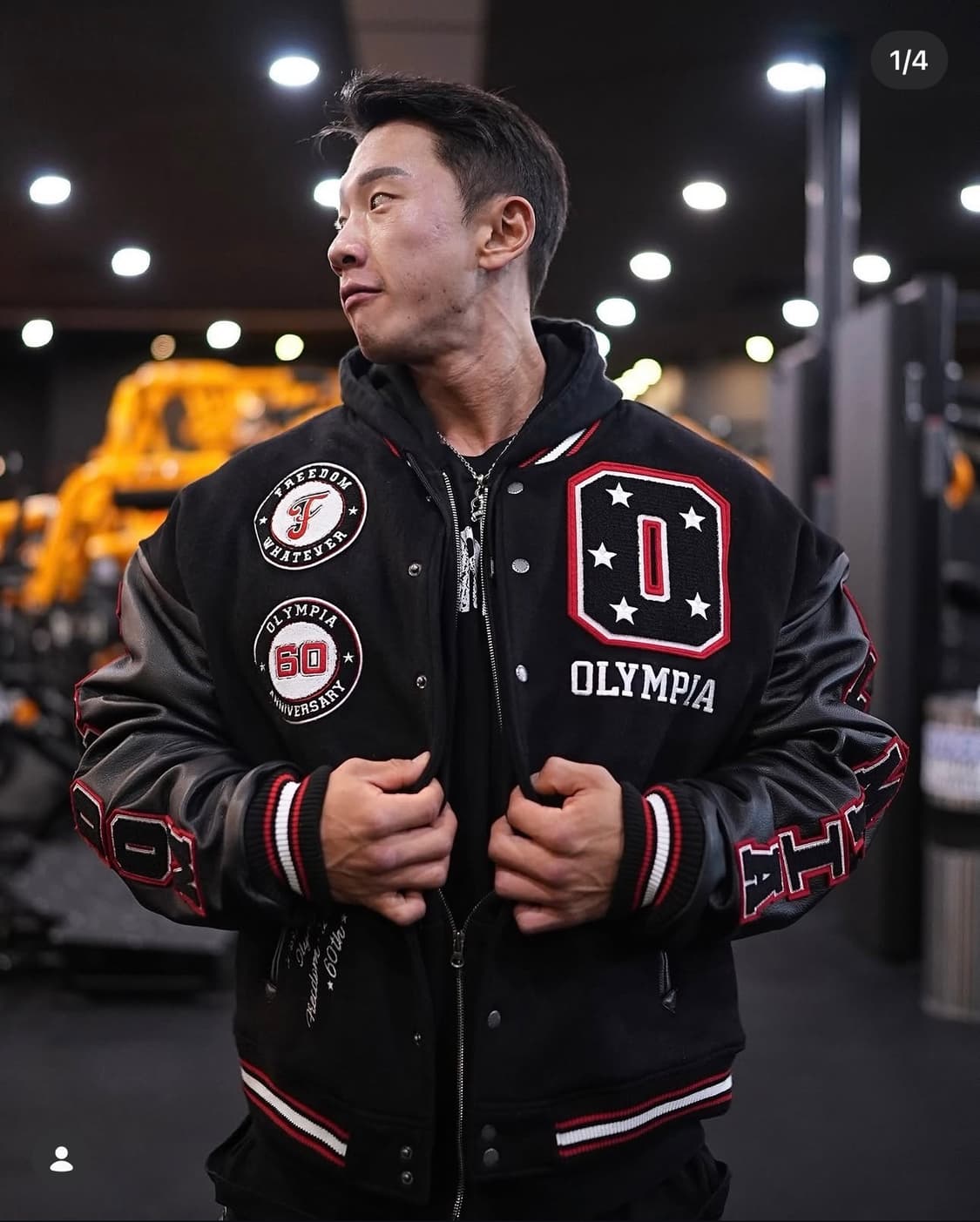 [프리덤애슬레틱] 올림피아 60주년 RTO 바시티 자켓 4XL (100벌 상품이미지1