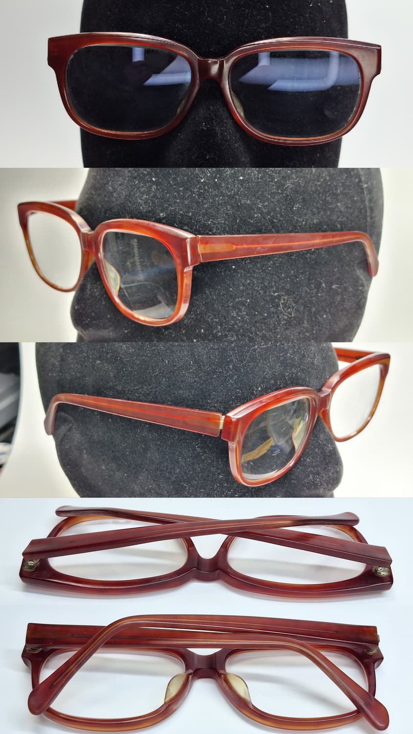 80s 일본 빈티지 KI-500 넘버6 공방 장인 수제 뿔테 안경테 상품이미지2