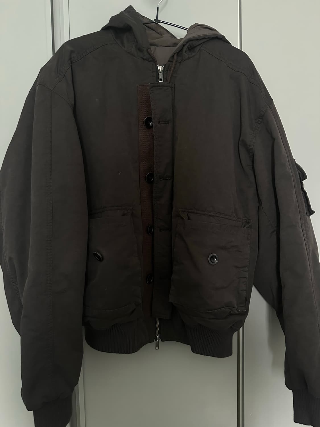 엘무드 디트로이트 후디자켓 다크브라운 상품이미지2