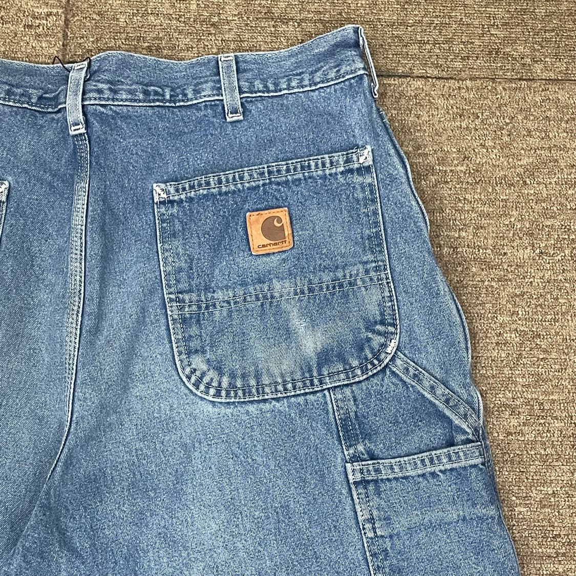 (34) Carhartt 칼하트 카펜터 데님 쇼츠 반바지 상품이미지2
