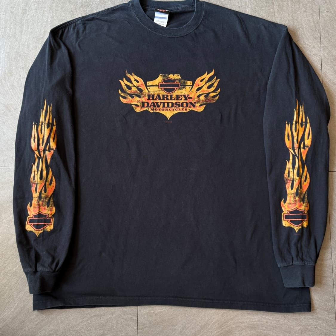 할리데이비슨 블랙 플레임 긴팔 티셔츠 롱슬리브 긴팔티 상품이미지4