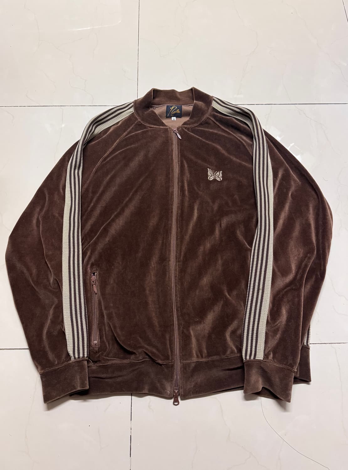 [XL] 니들스 벨루어 트랙자켓 브라운 상품이미지1