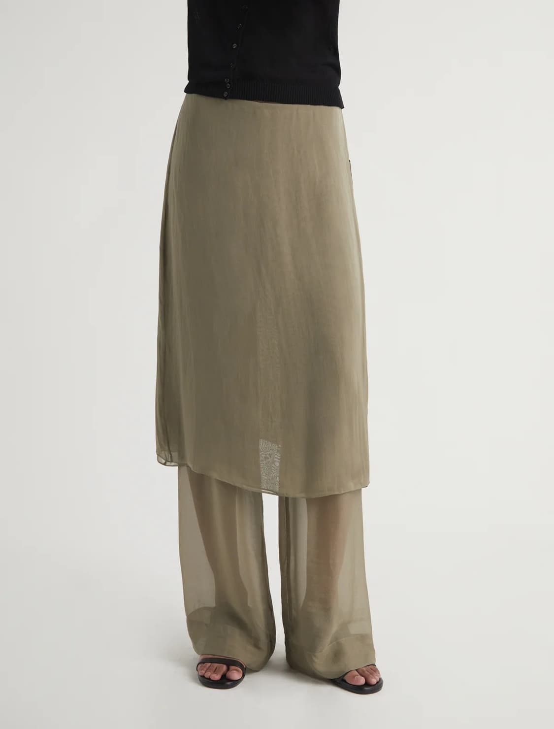 36,38/ 팔로마울 no2481 로우 실크 Archive 팬츠 상품이미지2