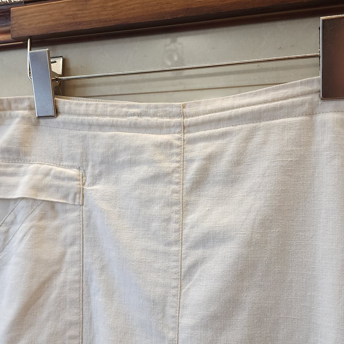 90s 빈티지 스커트 유럽  화이트 스커트 미니스커트 물고기자수 3 상품이미지6