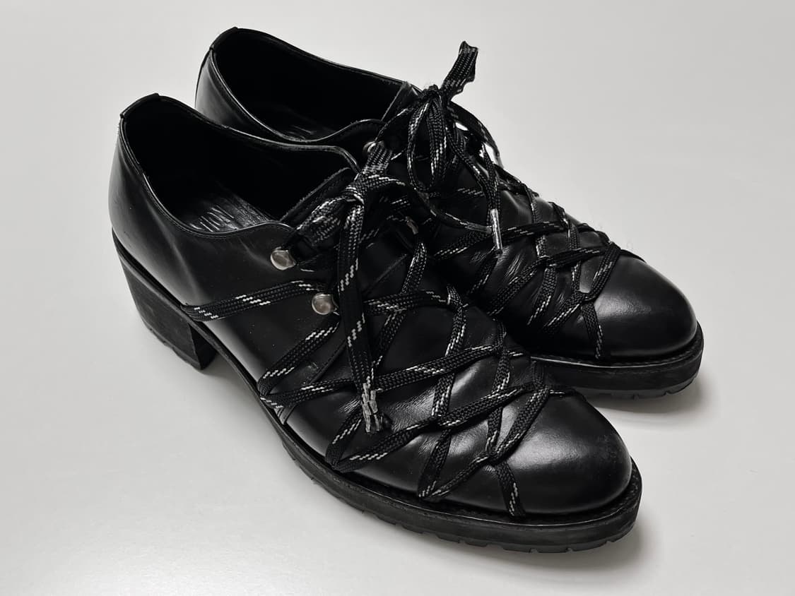 요지야마모토 레이스업 슈즈 힐 구두 245~250 상품이미지5