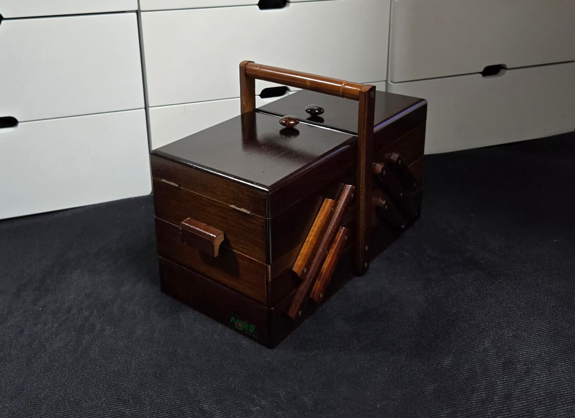 슈케어박스 원목 보관함 3단 상품이미지3