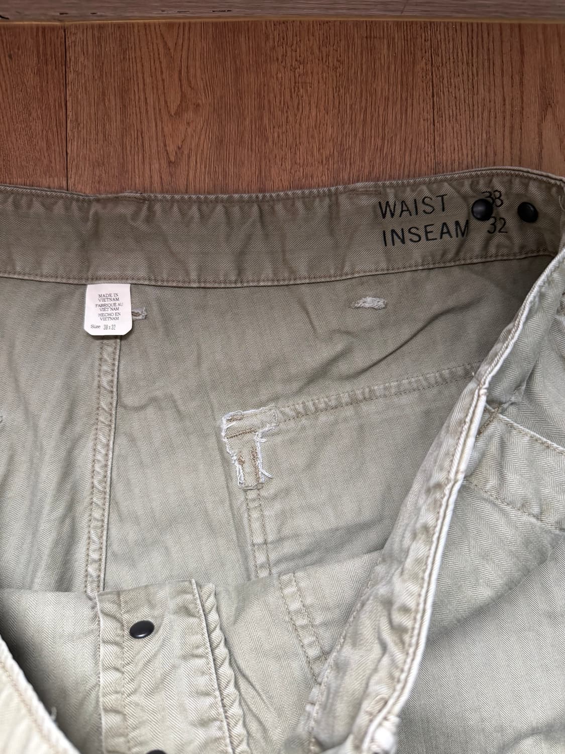 (7) RRL(더블알엘) 헤링본 트윌 필드 팬츠 38x32 상품이미지4