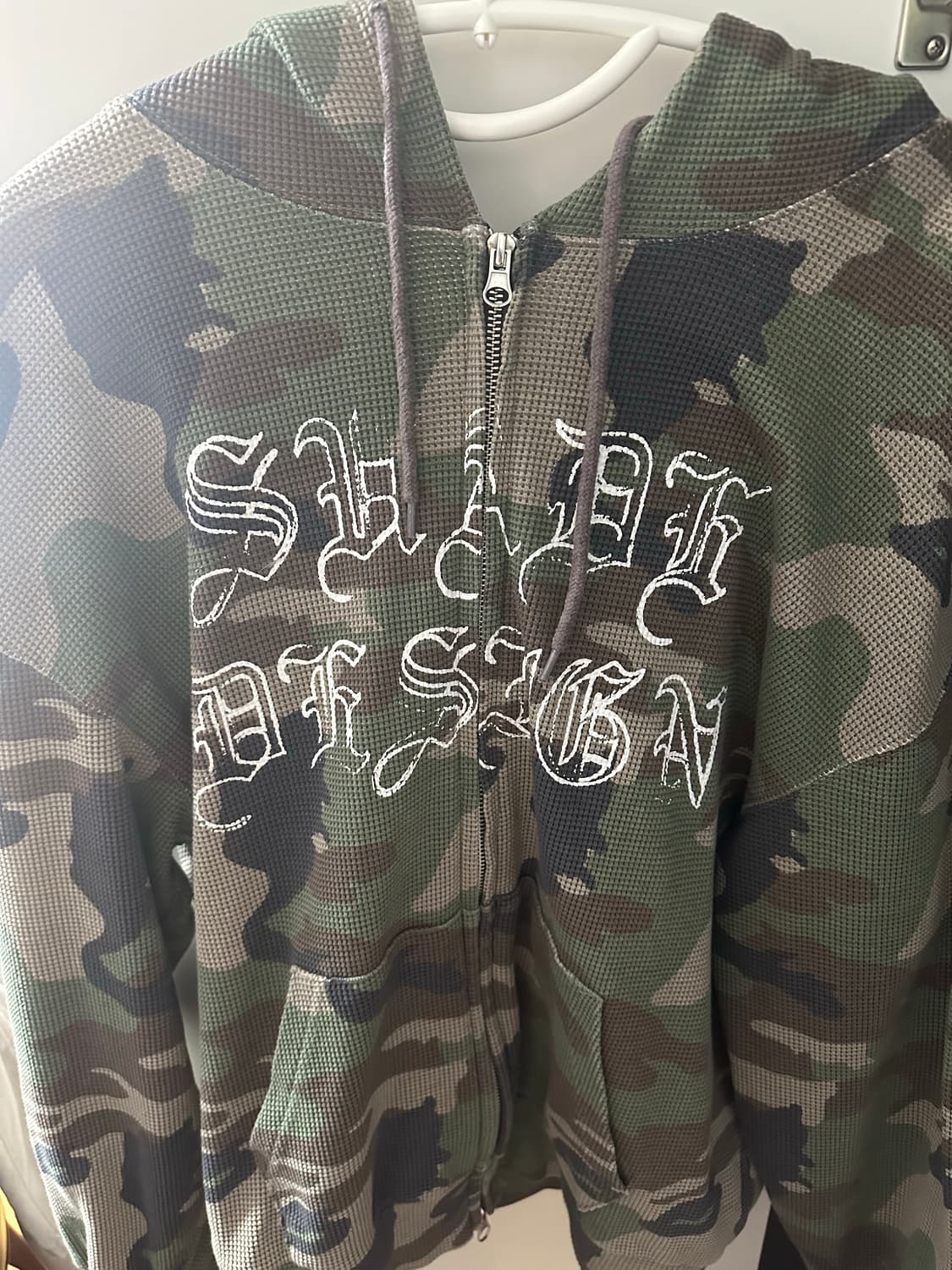 스웨이드 카모 후드집업 m 상품이미지2