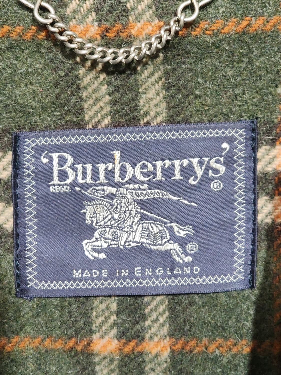 (L) 버버리 떡볶이코트 카키 모직 더플코트 후드코트  상품이미지3