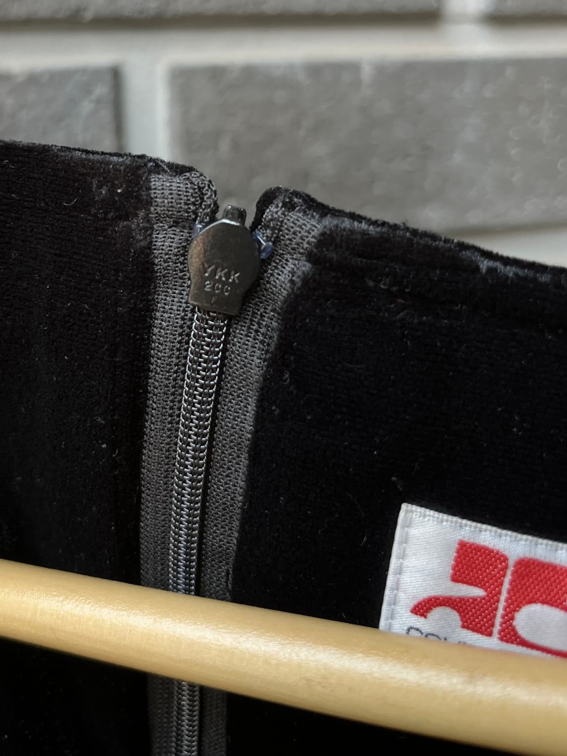 00s Courreges 꾸레쥬 로고 벨벳 원피스 상품이미지8