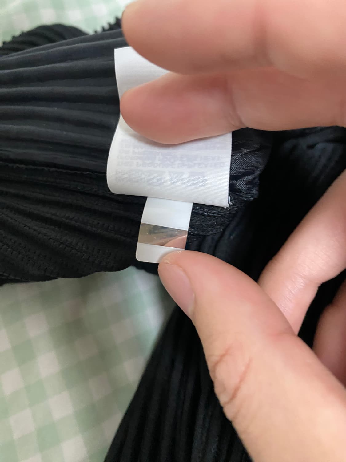 옴므플리세 반바지 블랙 2 상품이미지5