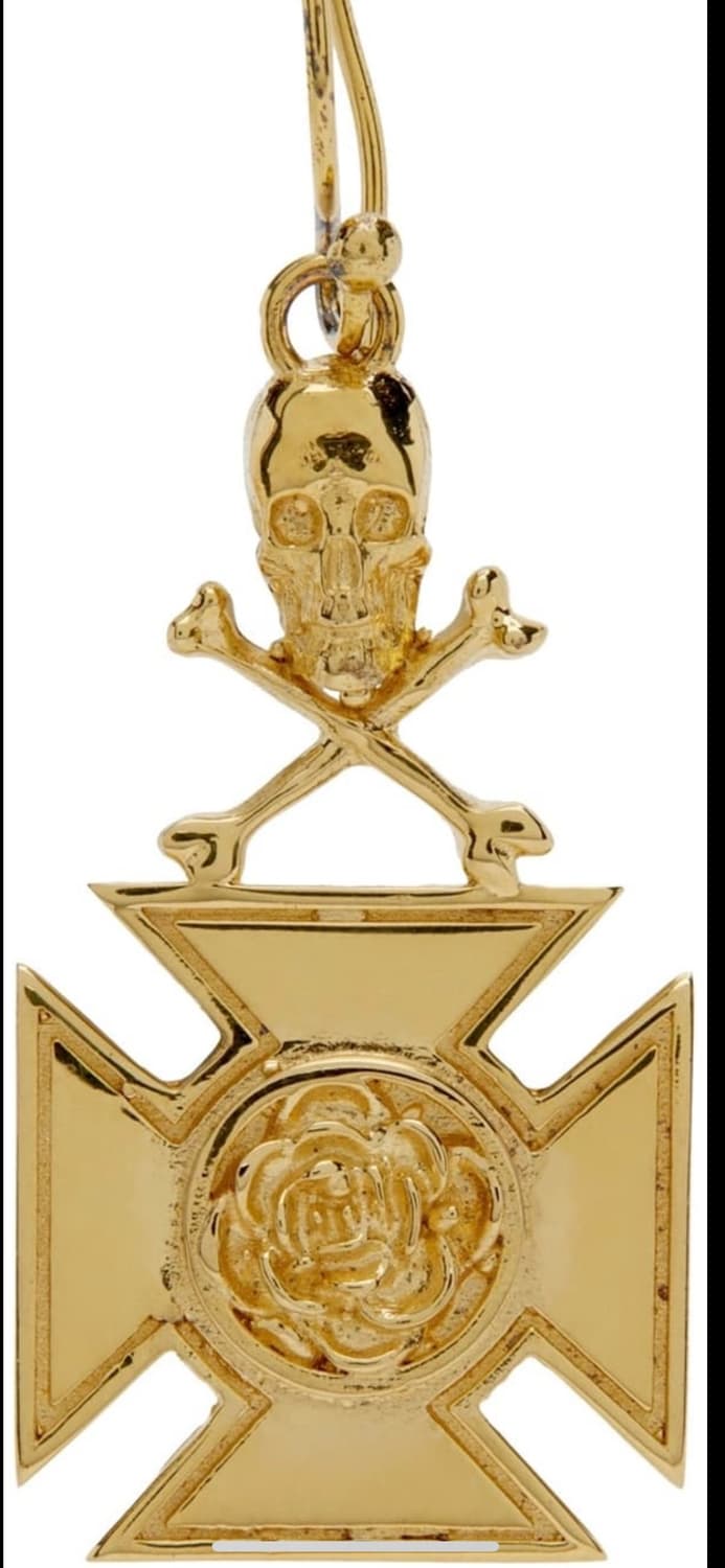 앙팡리쉬데프리메 크로스 후프 귀걸이 상품이미지1