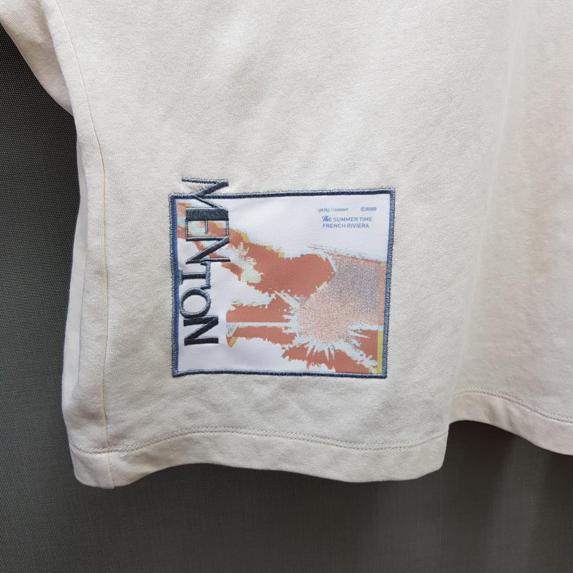 한섬 시스템 SYSTEM 라인 포인트 반팔 티셔츠  F사이즈 상품이미지5